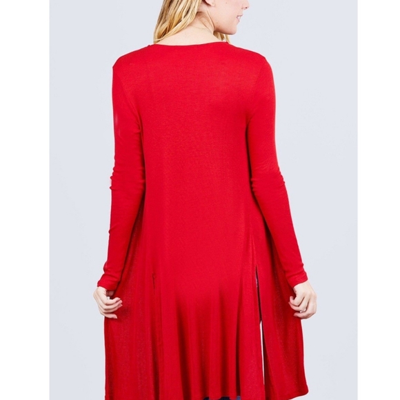 New With Tags NY&CO Red Duster Size Small - Picture 3 of 5